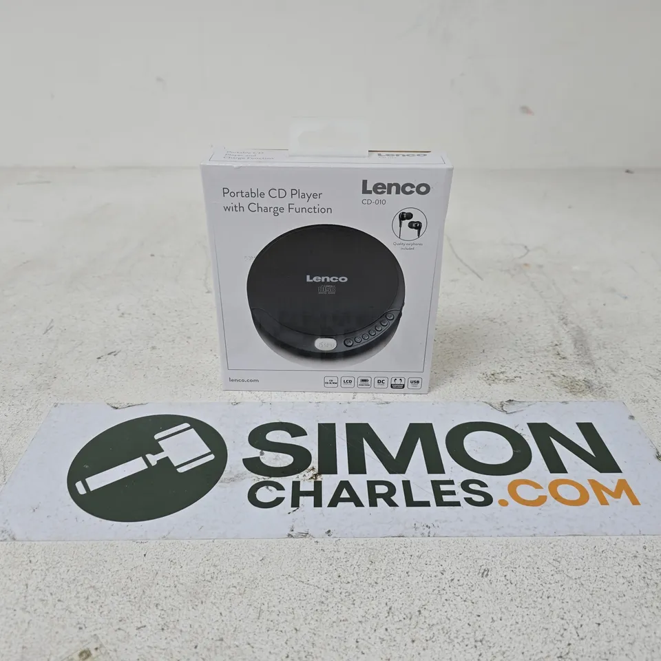 LENCO PORTABLE CD PLAYER CD-010 – BOXED