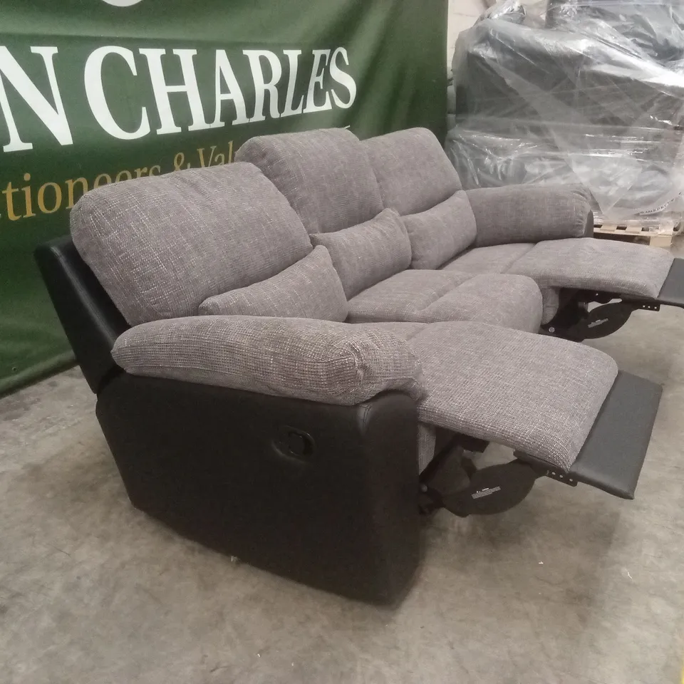 SANTORI 3 SEATER HIGH BACK RECLINER SOFA RRP £849