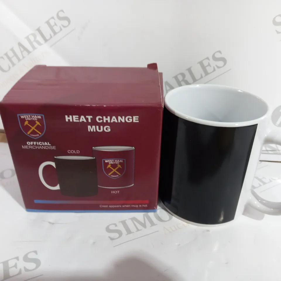 5 OFFICIALLY LICENSED PREMIER LEAGUE FOOTBALL CLUB HEAT CHANGE MUGS TO INCLUDE 2 CHELSEA, 2 EVERTON, 1 WEST HAM