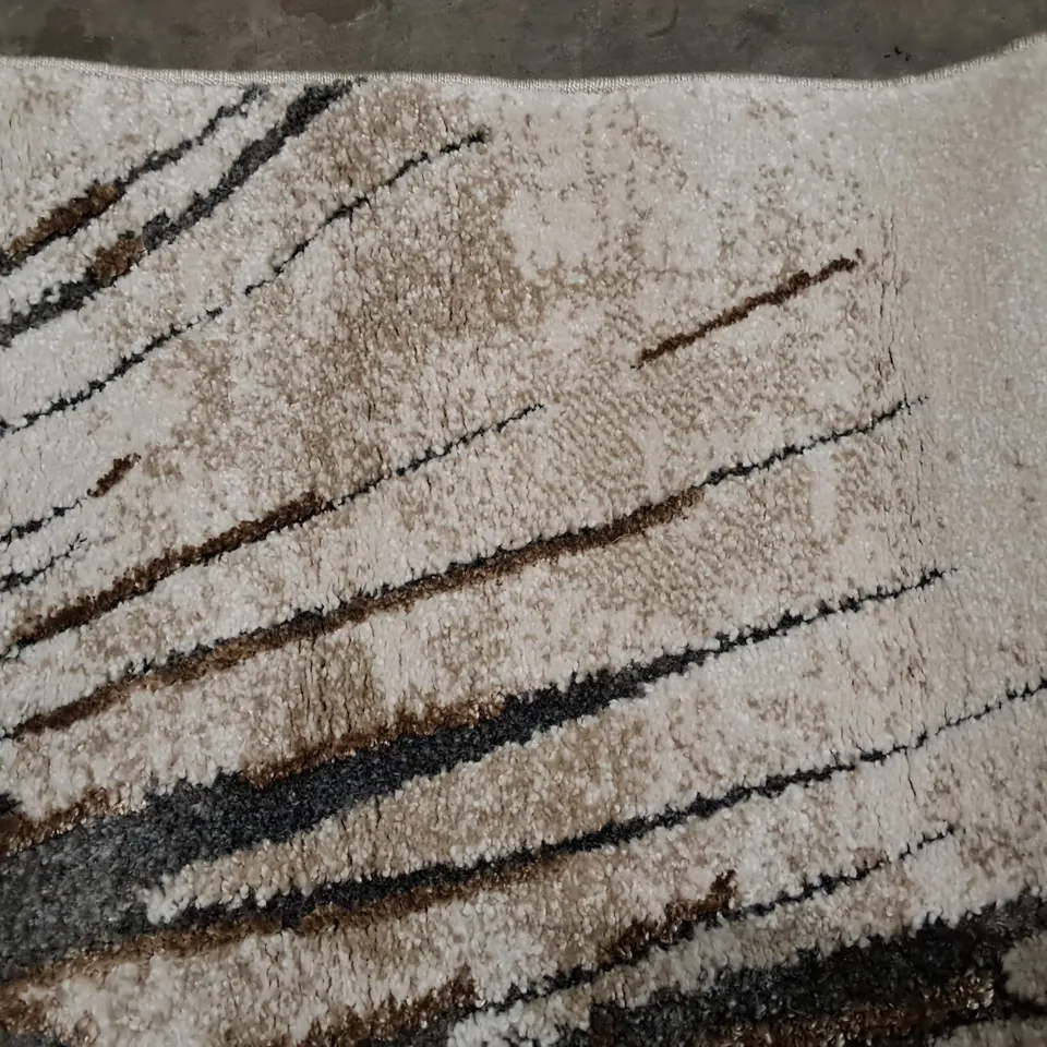 BRAND NEW MERINOS MARVEL BEIGE RUG - 120X170CM