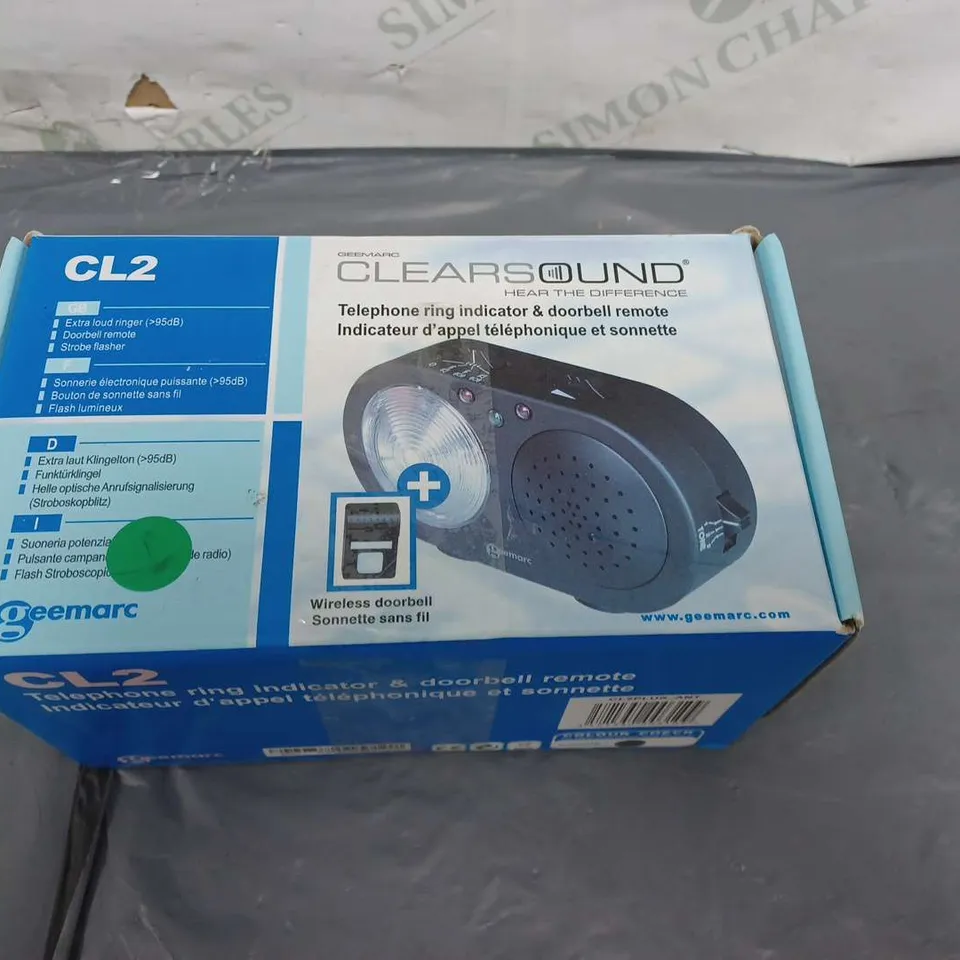CLEARSOUND TELEPHONE RING INDICATOR AND DOOR BELL