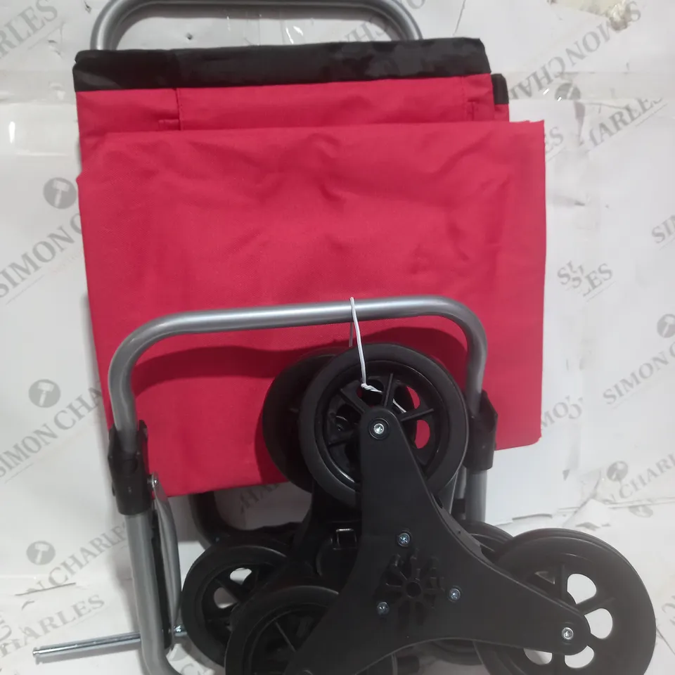 BOXED OUTLET LOCK 'N LOCK INSULATED SHOPPING TROLLEY IN RED