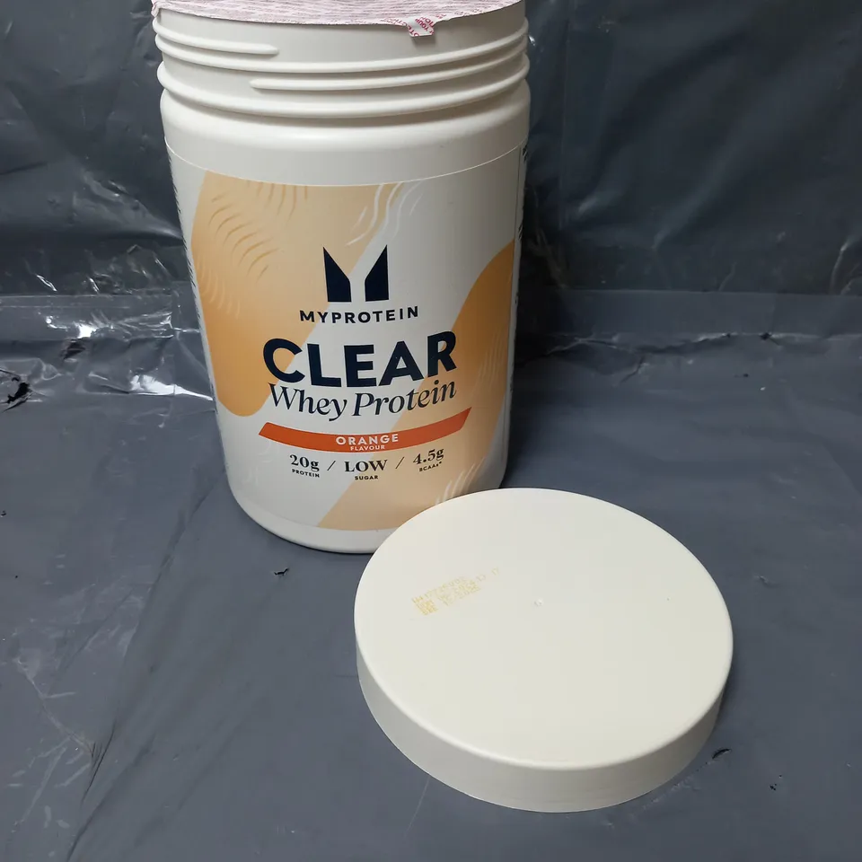 SEALED MYPROTEIN CLEAR WHEY PROTEIN IN ORANGE 875G