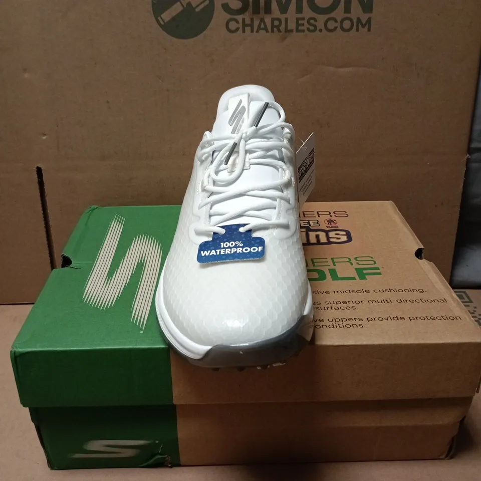 SKECHERS GO GOLF SLIP-INS GRIP FLEX WATERPROOF TRAINERS WHITE SIZE 9.5