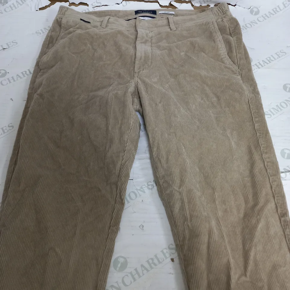 MR MARVIS THE CORDS BEIGE TROUSERS - W36 L30