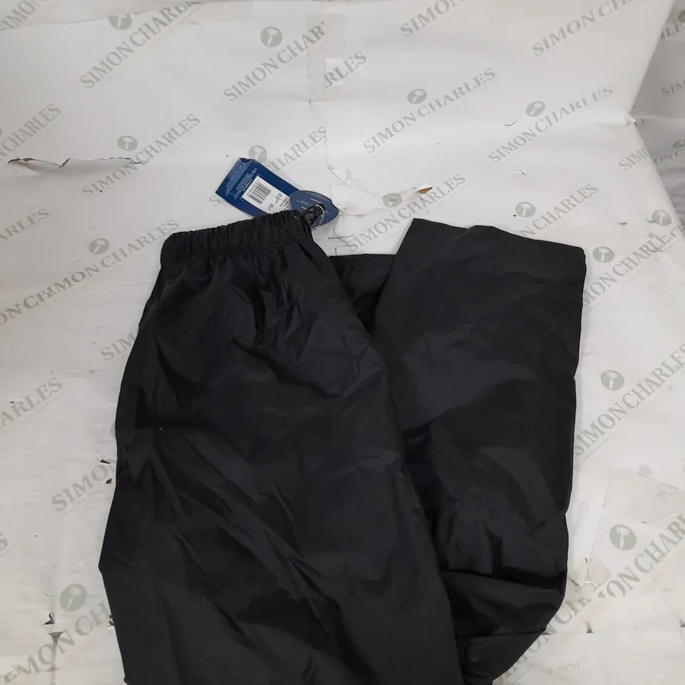 BERGHAUS DELUGE OVERTROUSERS IN BLACK SIZE M 