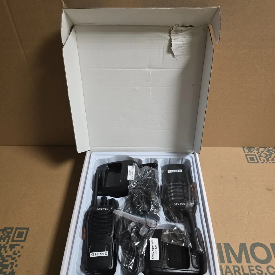 ESYNC WALKIE TALKIES PMR446 16CH 2‑WAY RADIOS – 2 PACK (ESY082)