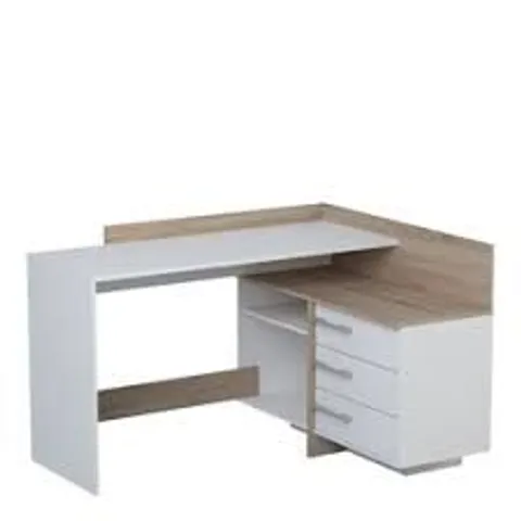 BOXED THALES CORNER DESK - WHITE