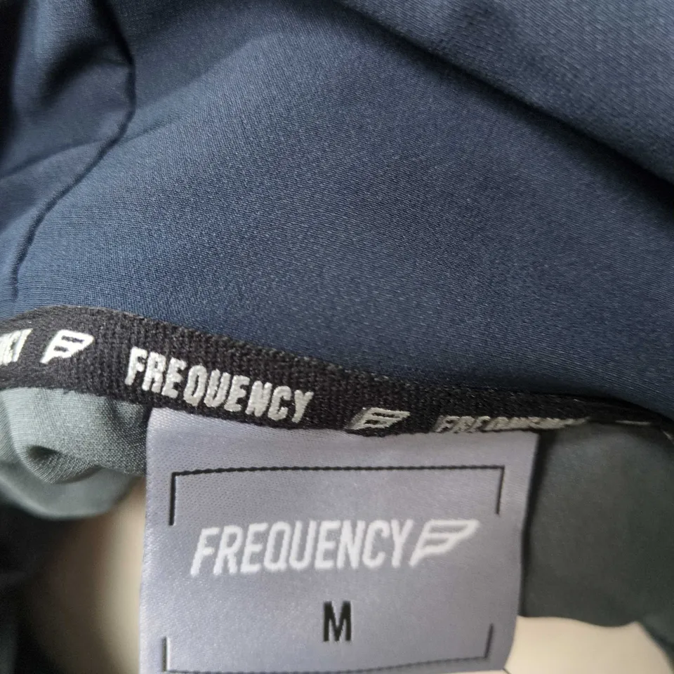 FREQUENCY MEN'S HOODED JACKET – NAVY & GRAY, SIZE M