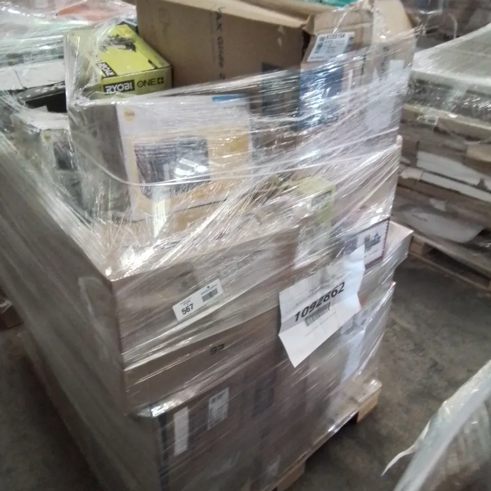 PALLET OF APPROXIMATELY 52 UNPROCESSED RAW RETURN HOUSEHOLD AND ELECTRICAL GOODS TO INCLUDE;
