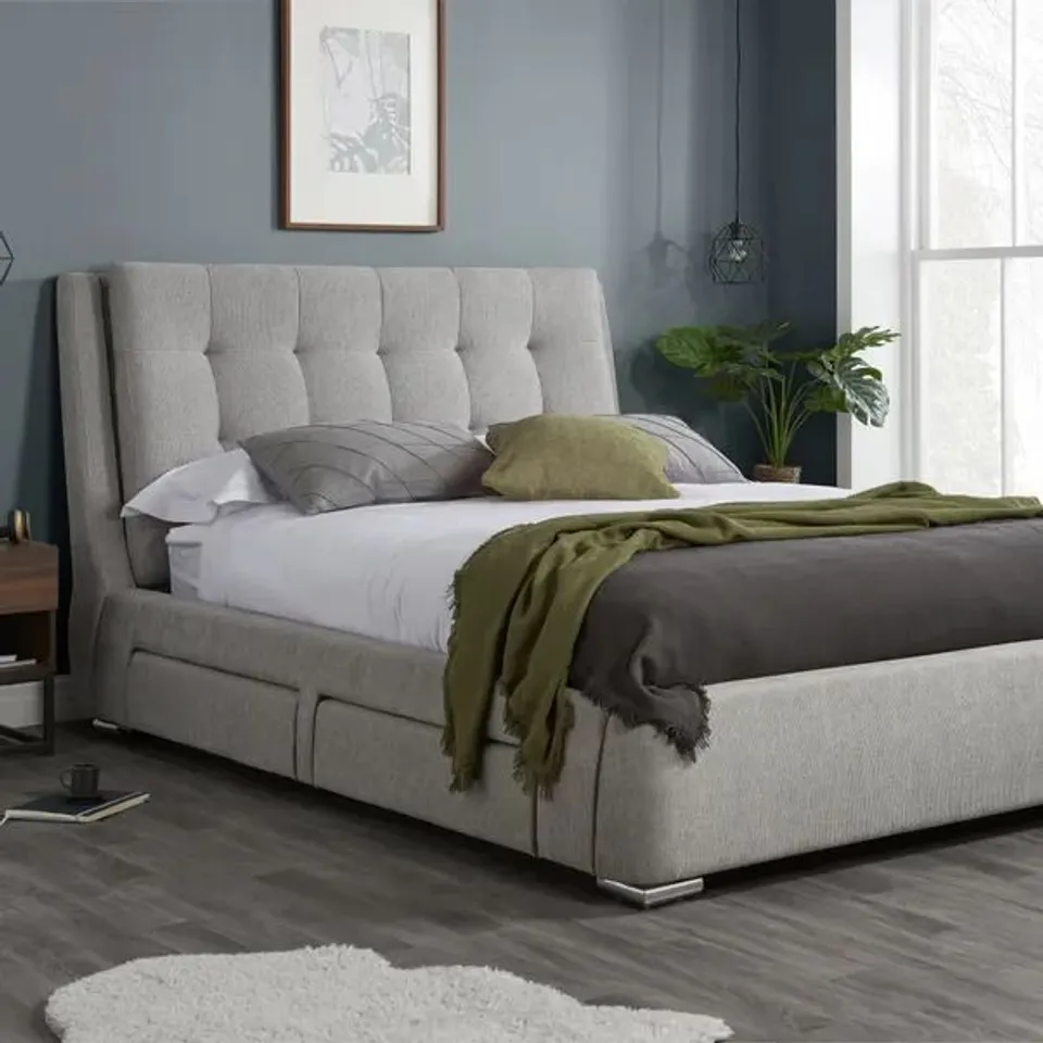 BOXED DUNELM MADISON BED FRAME 150CM MAYFAIR 4 DRAWER (4 BOXES)