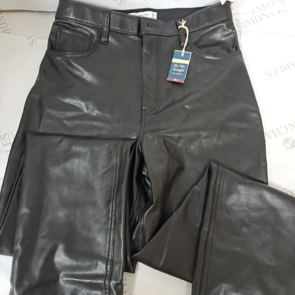 ABERCROMBIE & FITCH 90'S STRAIGHT ULTRA HIGH RISE TROUSERS - 29 8