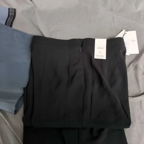 PHASE EIGHT WIDE-LEG TROUSERS, BLACK, UK 14