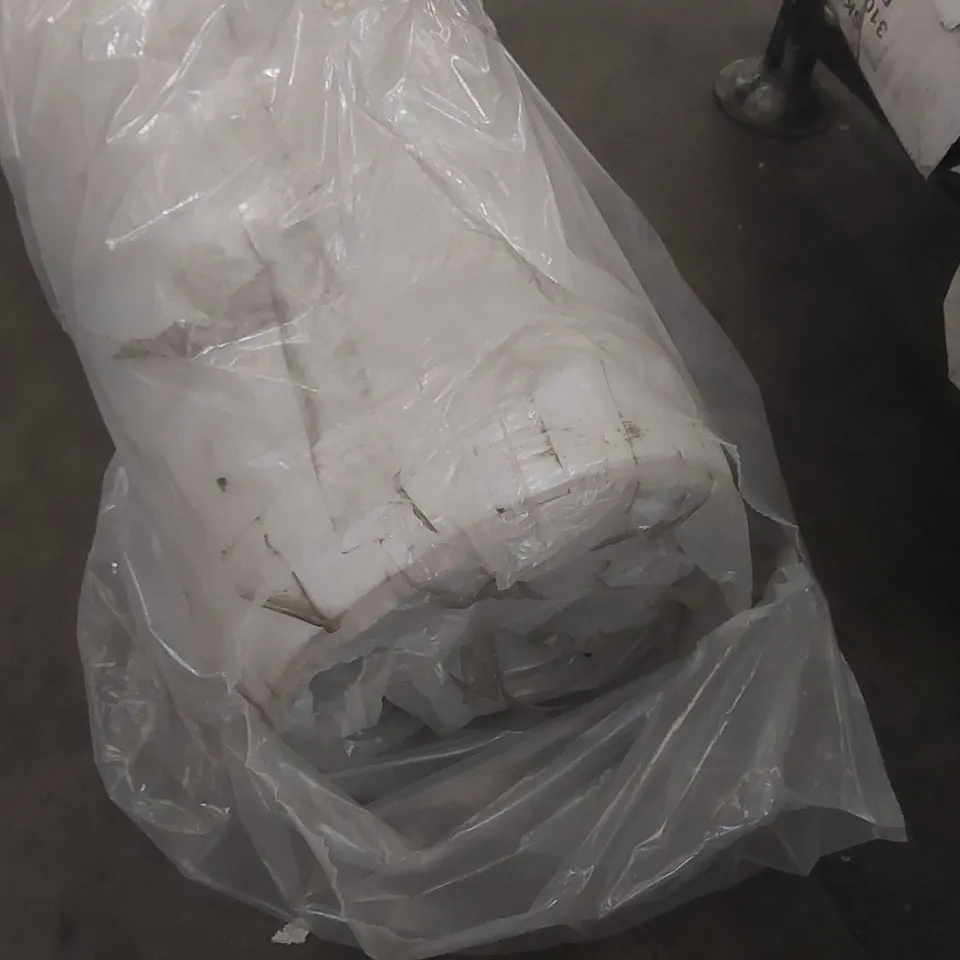 QUALITY BAGGED AND ROLLED 4'6 OPEN COIL LATEX MATTRESS
