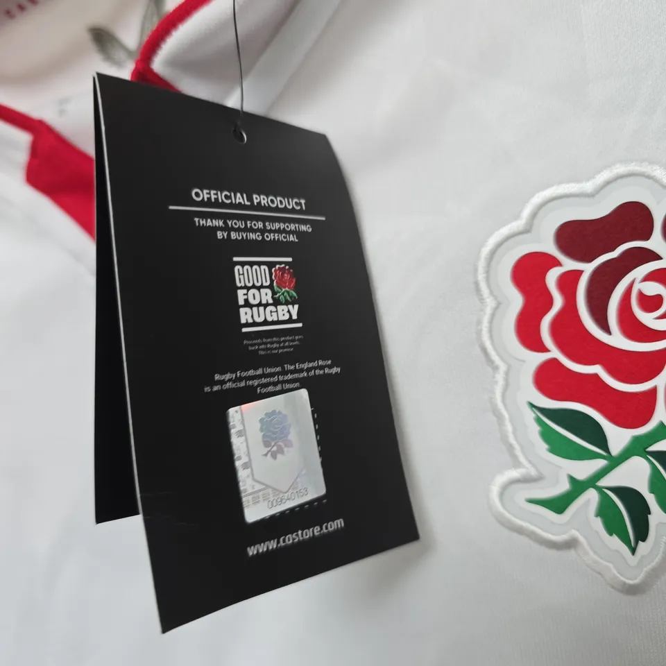 ENGLAND RUGBY OFFICIAL SIGNED CASTORE RUGBY SHIRT 2025/26 – O2