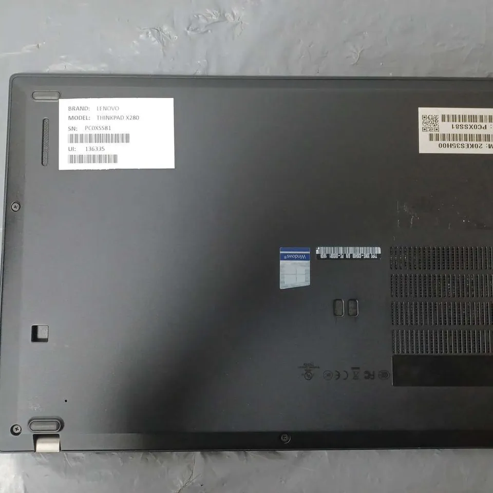 LENOVO	THINKPAD X280	12 INCH	I5-8250U 1.60GHZ