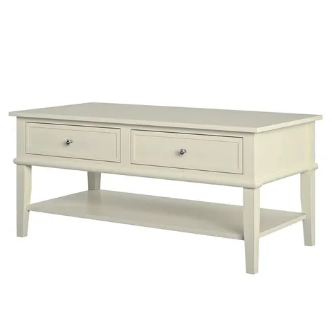 BOXED FRANKLIN COFFEE TABLE WHITE