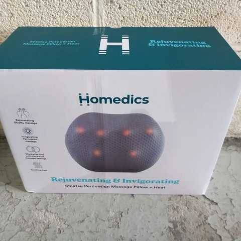 BOXED HOMEDICS REJUVINATING & INVIGORATING SHIATSU PERCUSSION MASSAGE PILLOW+HEAT SP-TAP100QVD-EU