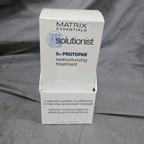 BOX OF 6 PACKS OF MATRIX ESSENTIALS RESTRUCTURIZING TREATMENT SACHETS - 12 SACHETS PER PACK