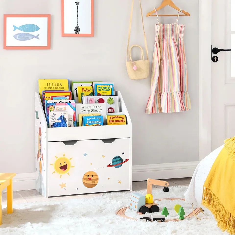 BOXED HALLWOOD 70cm H x 62.5cm WIDE KIDS BOOK DIAPLAY (1 BOX)