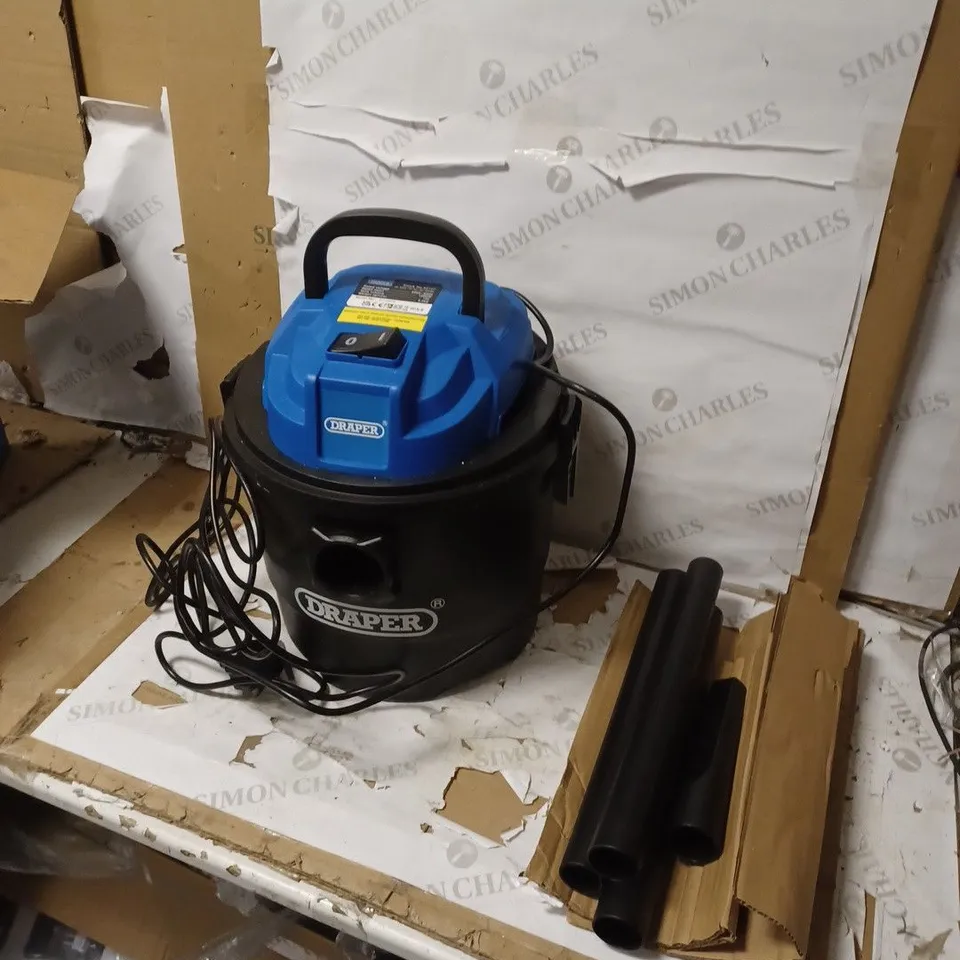 DRAPER 90107 230V 1250W 15L WET AND DRY VACUUM CLEANER