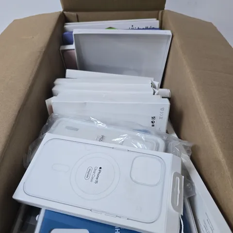 BOX OF APPROXIMATELY 40 ASSORTED MOBILE PHONE CASES AND TABLET CASES