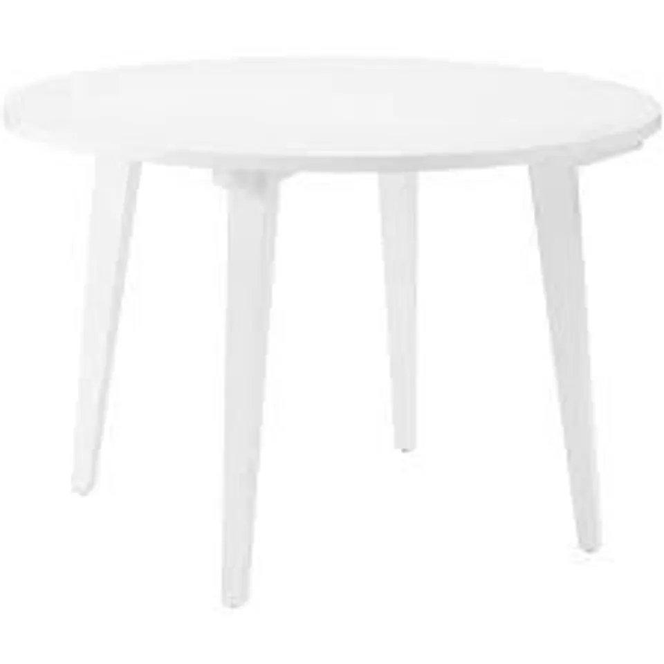 BOXED WALKER EDISON KOCHI 45" ROUND DINING TABLE IN WHITE FINISH WOOD