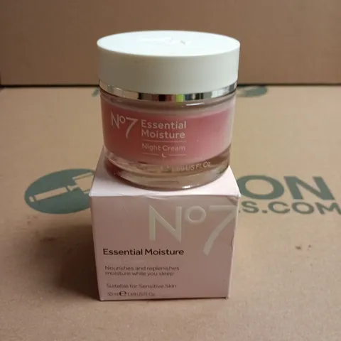 NO7 ESSENTIAL MOISTURE NIGHT CREAM – 50ML, FACIAL SKIN CARE