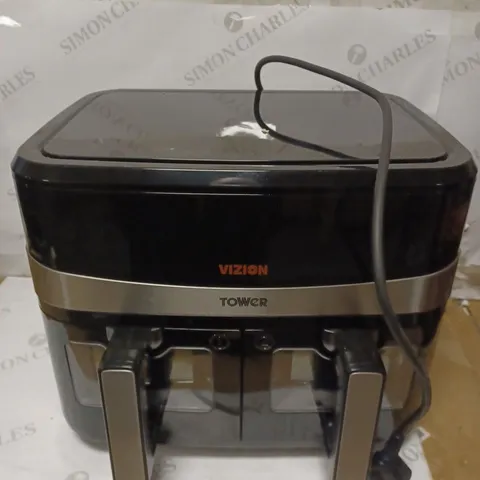 TOWER T17100 VORTX VIZION 9L DUAL BASKET AIR FRYER