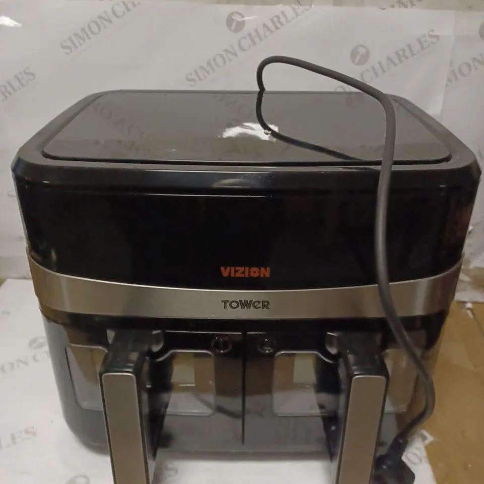 TOWER T17100 VORTX VIZION 9L DUAL BASKET AIR FRYER