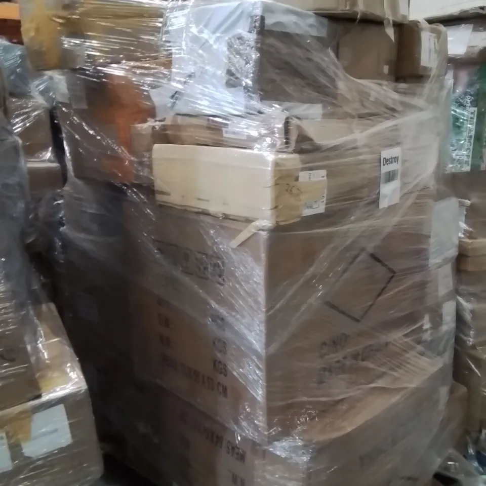 PALLET OF ASSORTED HOUSEHOLD GOODS AND PRODUCTS TO INCLUDE;BLENDER,MOSQUITO NET