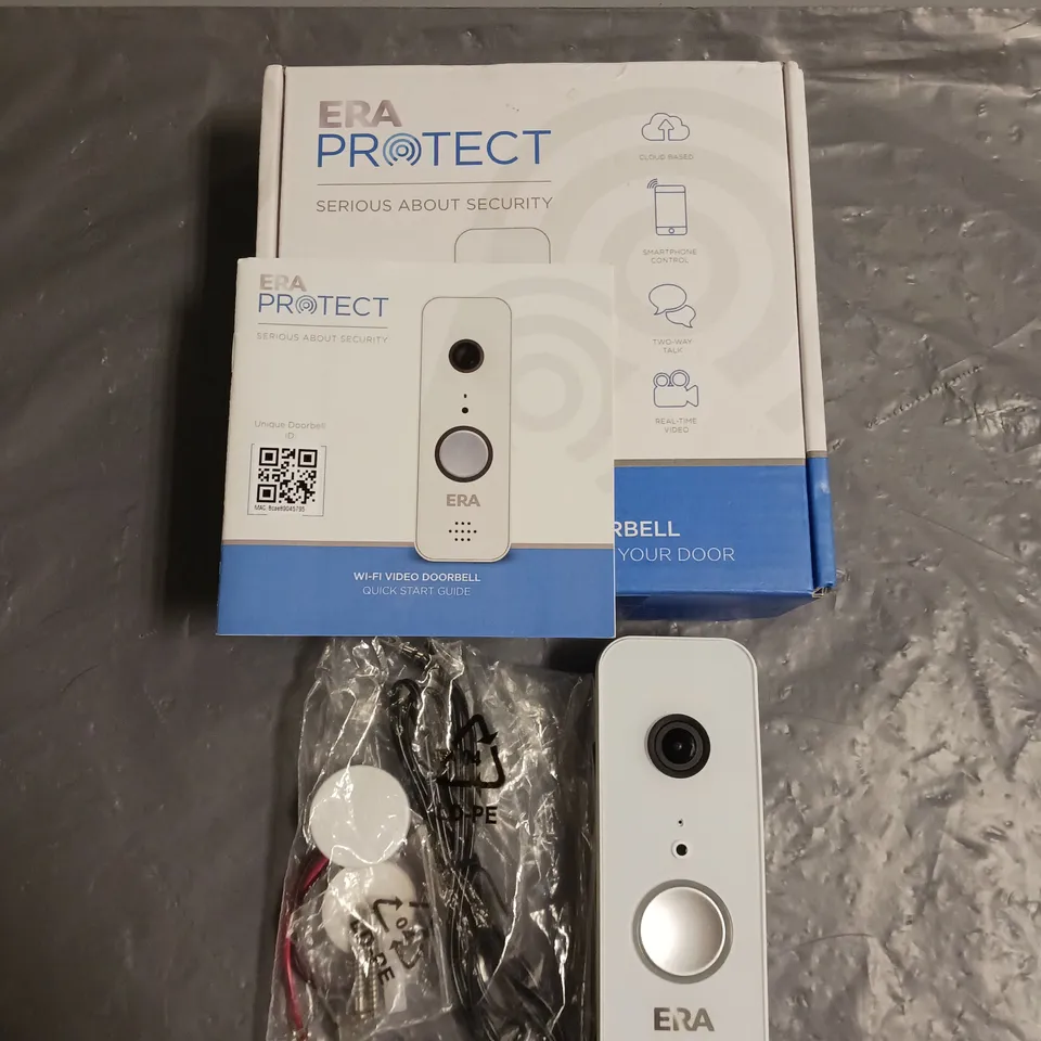 BOXED ERA PROTECT SMART VIDEO DOORBELL IN WHITE 