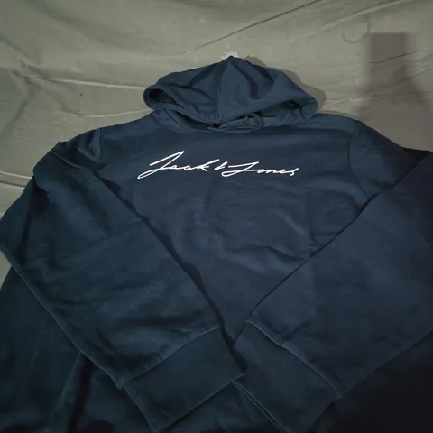 JACK & JONES NAVY HOODIE - SIZE UNSPECIFIED