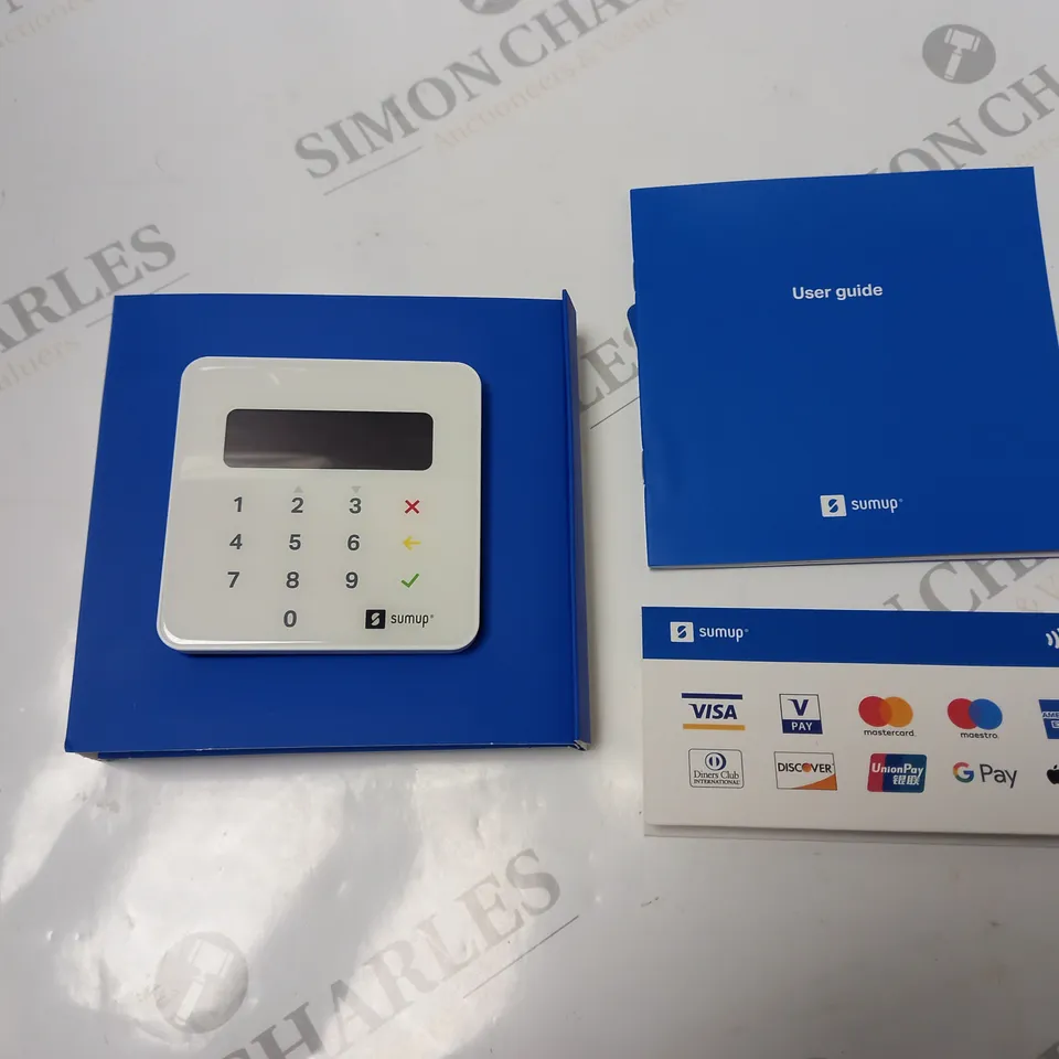 BOXED SUMUP PAYMENT CARD READER, WITH USB CABLE AND INSTRUCTIONS