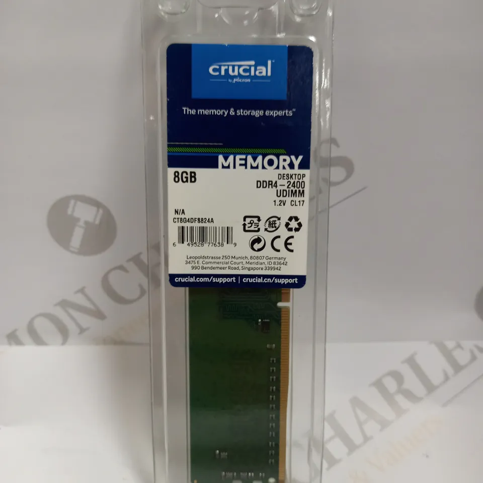 CRUCIAL DDR4 8GB MEMORY RAM