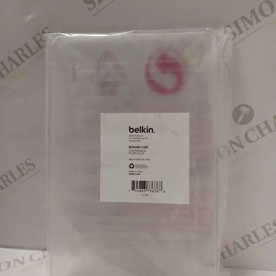 BELKIN SNAP SHIELD FOR MACBOOK AIR (11-INCH CASE) - NOTEBOOK COVER - 11" - TRANSLUCENT