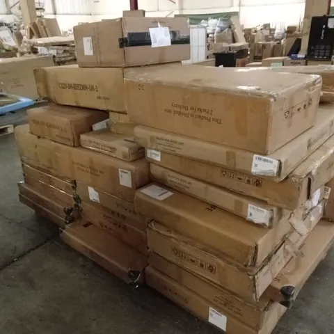 PALLET OF ASSORTED INCOMPLETE FURNITURE PARTS AND PIECES 