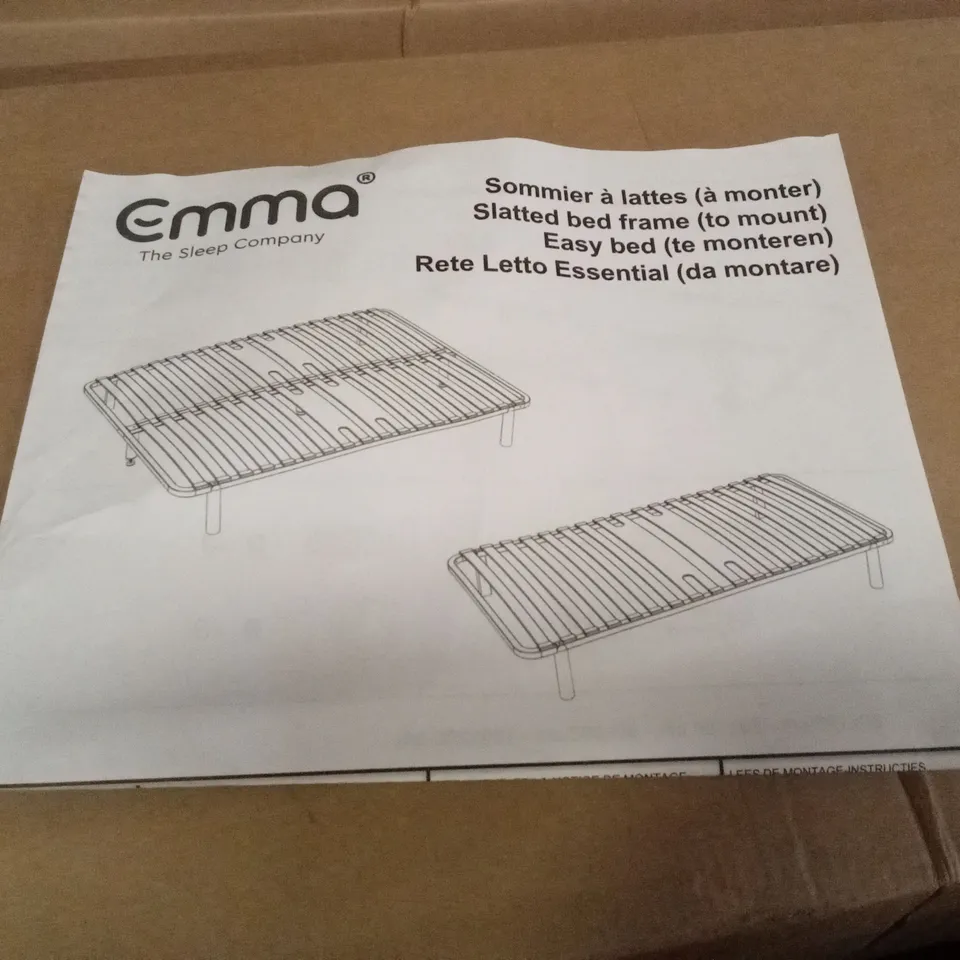 BRAND NEW BOXED EMMA SLATTED FRAME - 135 x 190 DOUBLE (1 BOX)