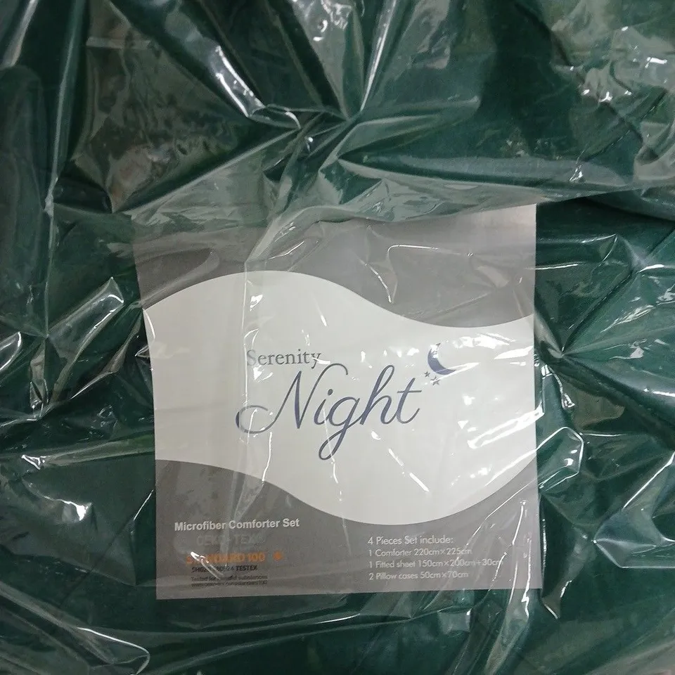 SERENITY NIGHT MICROFIBRE COMFORTER SET – 4-PIECE,