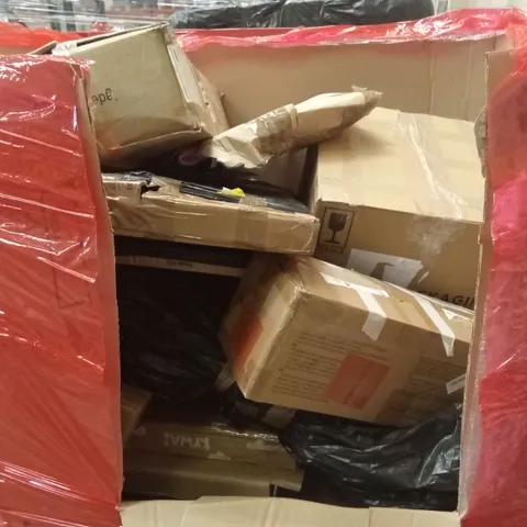PALLET OF ASSORTED HOUSEHOLD GOODS AND PRODUCTS TO INCLUDE; BOXED FURNITURE ETC