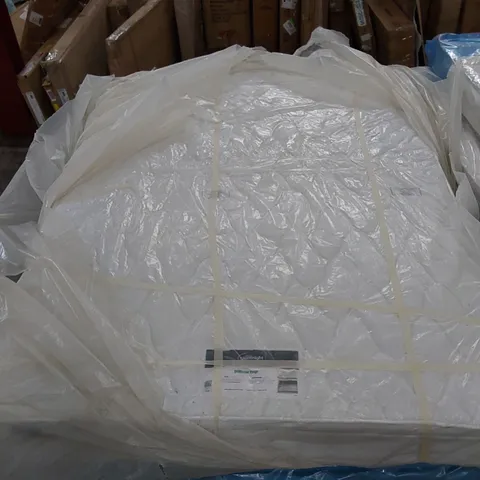 BAGGED SILENTNIGHT 5FT KING SIZED PILLOWTOP ECO COMFORT MIRACOIL SUPPORT MATTRESS