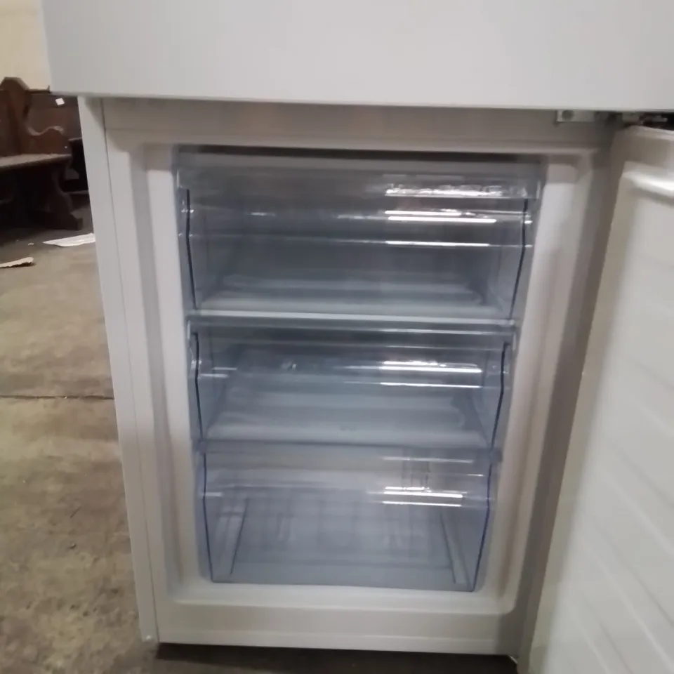 FRIDGEMASTER 50CM WIDE FREESTANDING FRIDGE FREEZER IN WHITE MC55265AF - UNPROCESSED RAW RETURN