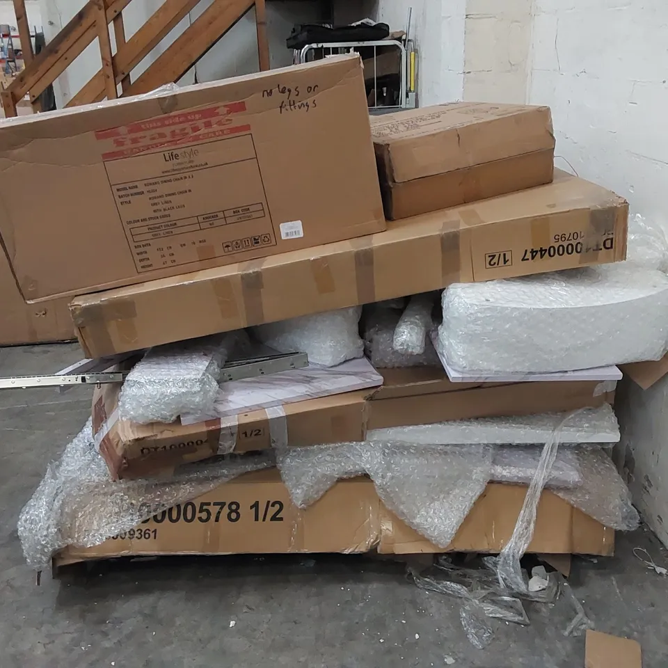 PALLET TO CONTAIN ASSORTED BOXED FURNITURE AND FURNITURE PARTS
