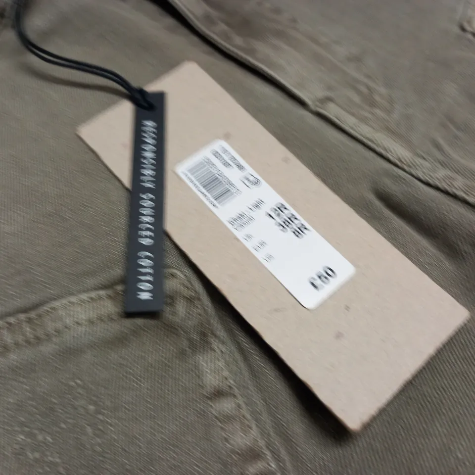 RIVER ISLAND IN OTHER WORS KHAKI JEANS - UK 12R