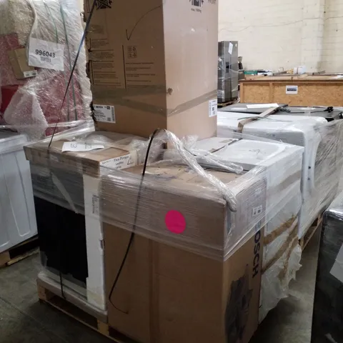 PALLET OF APPROXIMATELY 4 UNPROCESSED RAW RETURN WHITE GOODS TO INCLUDE