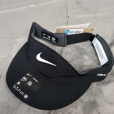 NIKE BLACK VISOR HAT – ONE SIZE (ADULT)