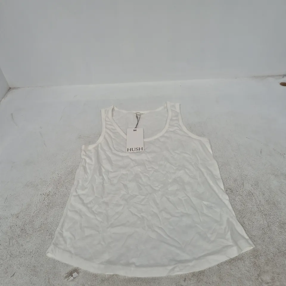 HUSH WHITE TANK TOP – SIZE S