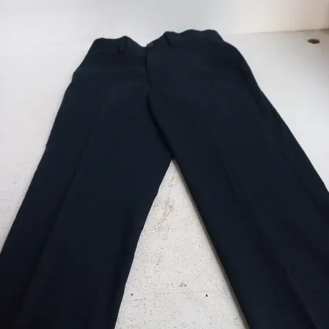 M&S WOOL BLEND TROUSERS – NAVY, UK 28W X L31, SLIM FIT