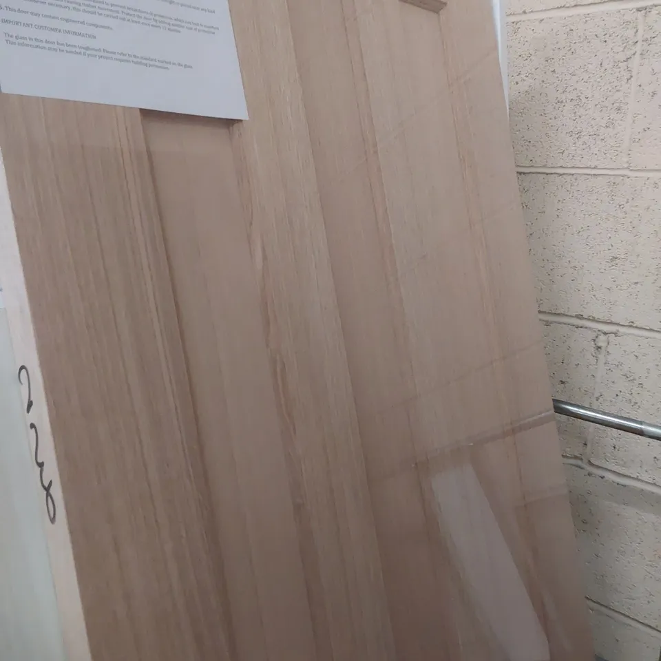 OAK VENEER VERTICAL 3 PANEL INTERNAL DOOR 1981 × 686mm