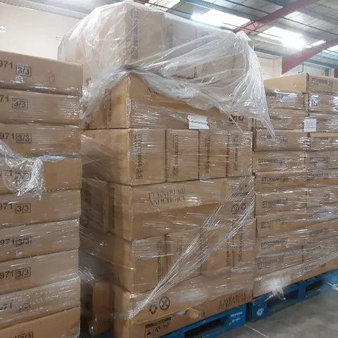 PALLET CONTAINING A LARGE QUANTITY OF DINING TABLE PARTS